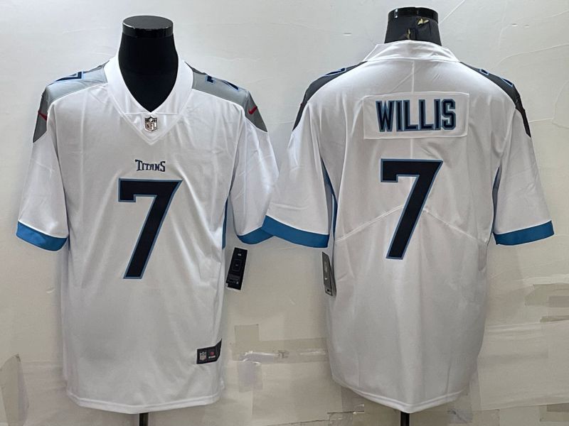 Men Tennessee Titans #7 Willis White 2022 Vapor Untouchable Limited Player Nike NFL Jersey->tennessee titans->NFL Jersey